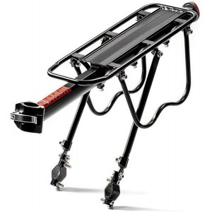 Rear Bike Rack for Bicycle, 110Lbs/50kgs Capacity Bicycle Cargo Rack with Reflective, Adjustable Quick Release Road Mountain Bike Luggage Rack